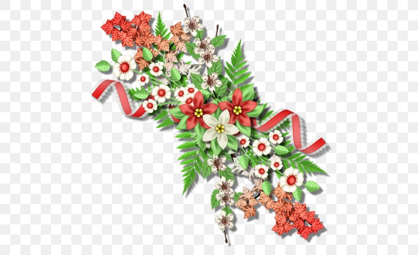 Cut Flowers Floral Design Art, PNG, 500x500px, Flower, Art, Branch, Christmas Decoration, Christmas Ornament Download Free