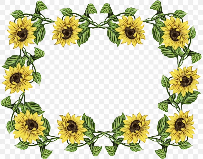 Flowers Background, PNG, 1375x1075px, Sunflower, Cut Flowers, Document, Flower, Line Art Download Free