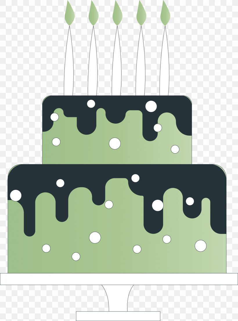 Birthday Cake, PNG, 2224x3000px, Birthday Cake, Cartoon, Green, Meter, Rectangle Download Free