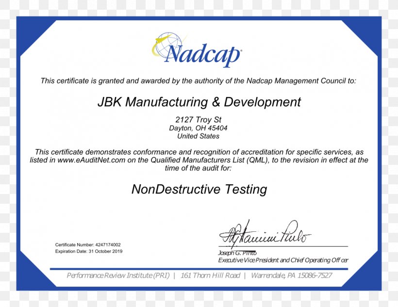 Nadcap Inspection Manufacturing Coordinate-measuring Machine Nondestructive Testing, PNG, 1056x816px, Nadcap, Accreditation, Aerospace, Blue, Brand Download Free