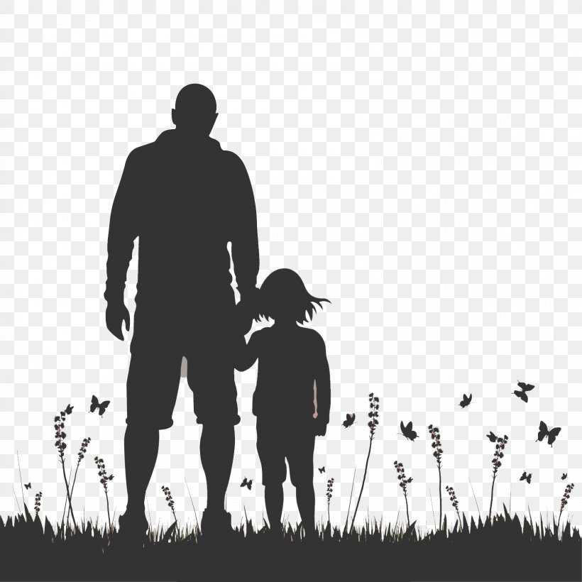 Father's Day Child Daughter Mother, PNG, 1667x1667px, Father, Black And White, Child, Daughter, Feeling Download Free