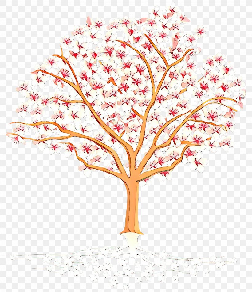 Cherry Blossom Tree Drawing, PNG, 2590x2999px, Cherry Blossom, Blossom, Branch, Drawing, Floral Design Download Free