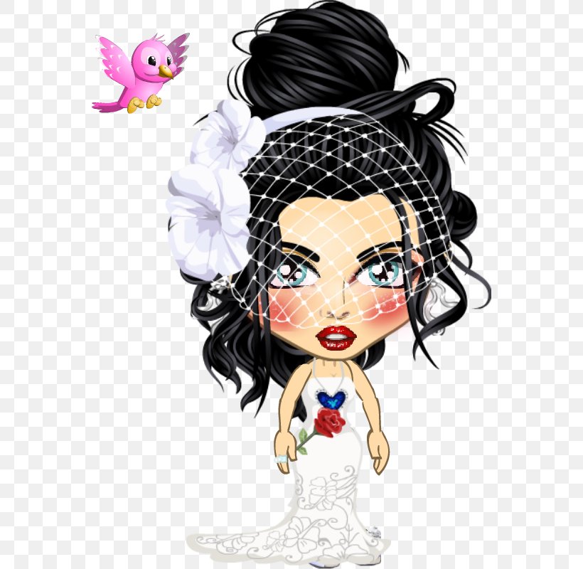 YoWorld Wedding Dress Illustration Bride, PNG, 600x800px, Yoworld, Art, Black Hair, Blue, Bride Download Free