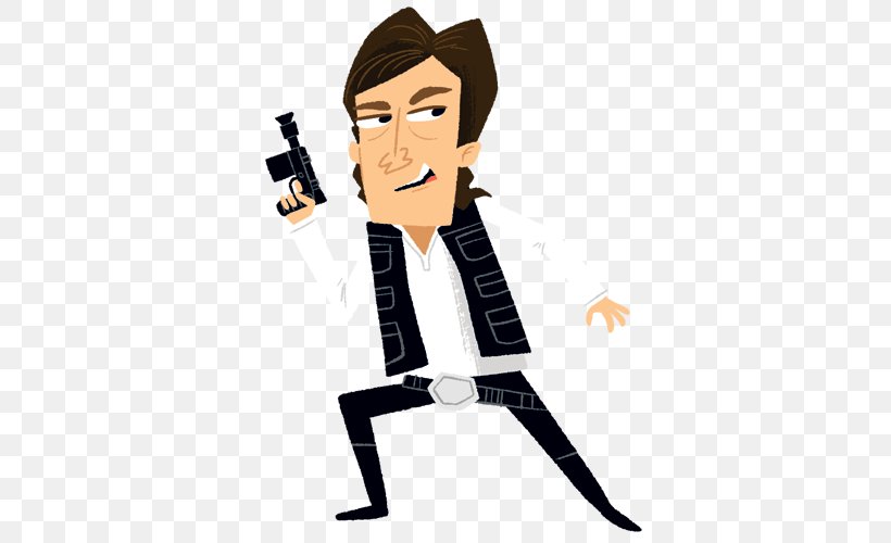 Han Solo Star Wars Celebration Leia Organa Endor, PNG, 500x500px, Han Solo, Action Toy Figures, Animation, Cartoon, Drawing Download Free