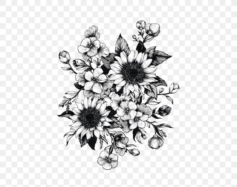 Sleeve Tattoo Flower Drawing, PNG, 500x648px, Tattoo, Art, Black, Black And White, Blackandgray Download Free