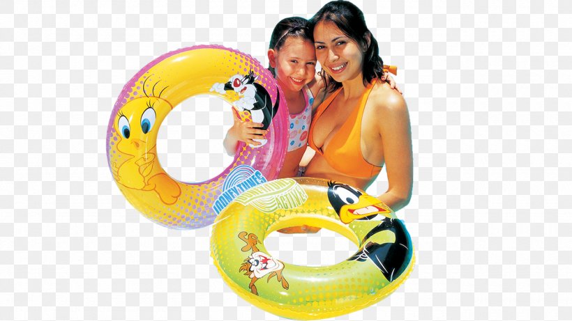 Swim Ring Tweety Looney Tunes Inflatable Schwimmhilfe, PNG, 1280x720px, Swim Ring, Air Mattresses, Baby Looney Tunes, Beach Ball, Inflatable Download Free