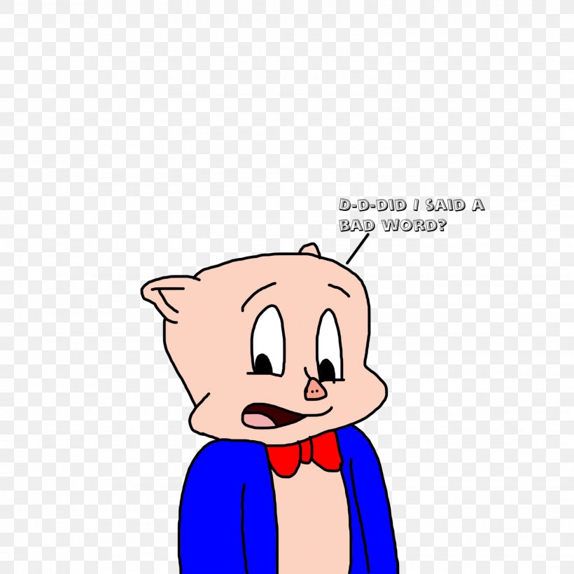Porky Pig Petunia Pig Animated Cartoon Word, PNG, 1600x1600px, Watercolor, Cartoon, Flower, Frame, Heart Download Free