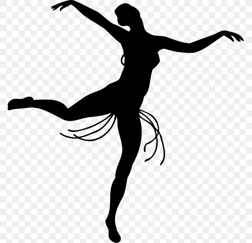 Silhouette Modern Dance Clip Art, PNG, 769x792px, Silhouette, Arm, Ballet, Ballet Dancer, Black And White Download Free