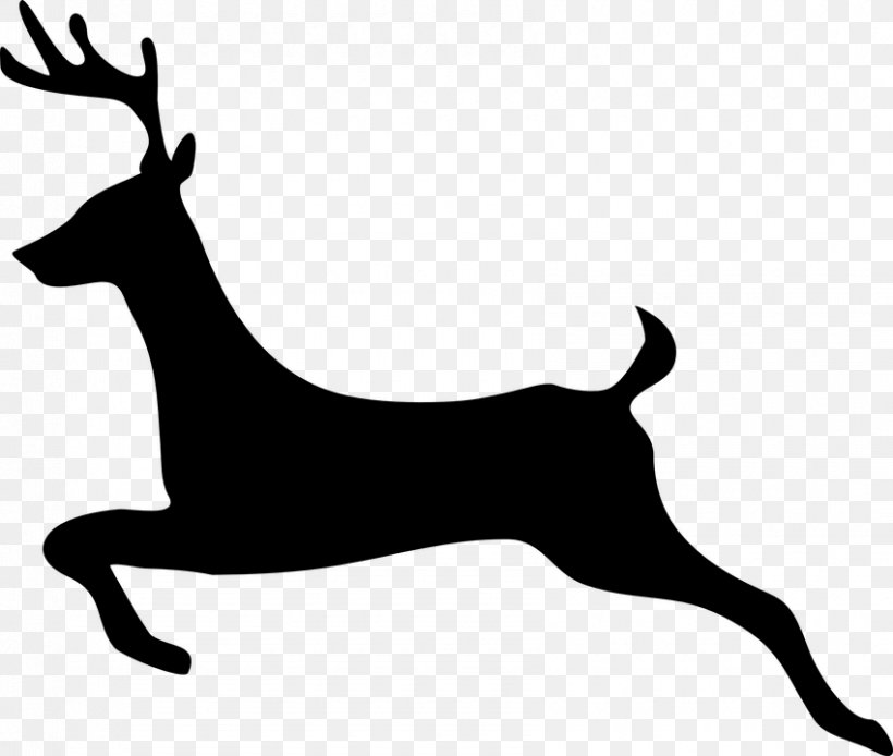 White-tailed Deer Reindeer Clip Art, PNG, 850x720px, Deer, Black, Black And White, Dog Breed, Dog Like Mammal Download Free