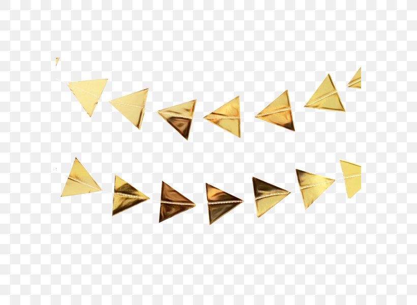 Yellow Triangle Font Line Metal, PNG, 600x600px, Watercolor, Brass, Metal, Paint, Triangle Download Free