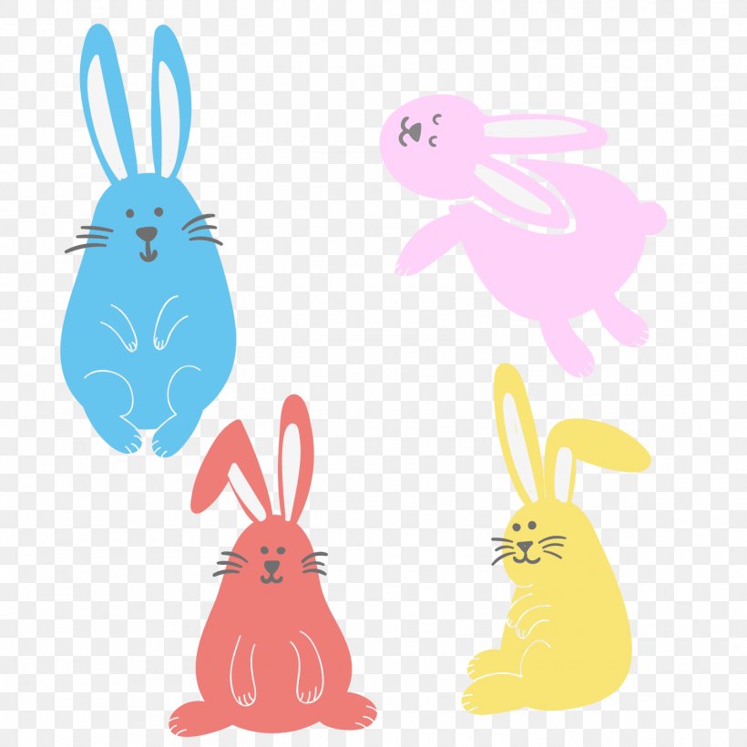 Easter Bunny Rabbit, PNG, 1500x1500px, Easter Bunny, Color, Easter, Mammal, Painting Download Free