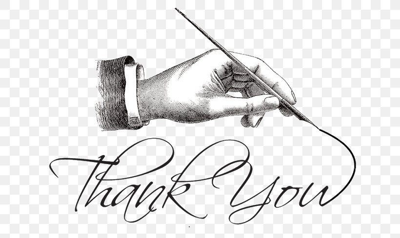 Thank You Cartoon, PNG, 640x489px, Greeting Note Cards, Art, Autograph,  Birthday, Blackandwhite Download Free