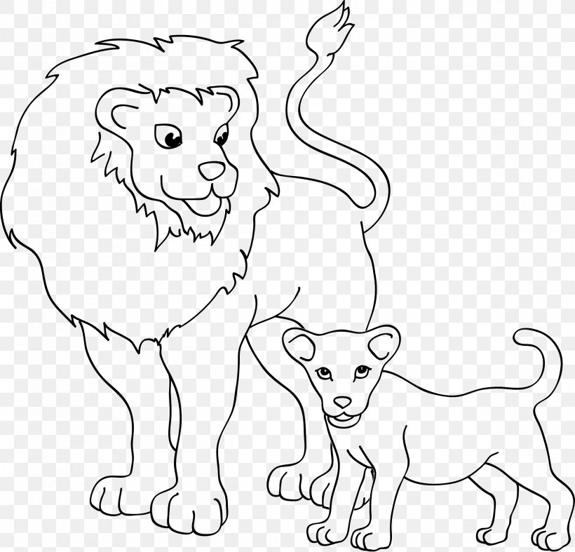 Ausmalbild Lion Zoo Animal Coloring Book, PNG, 2391x2295px, Watercolor, Cartoon, Flower, Frame, Heart Download Free