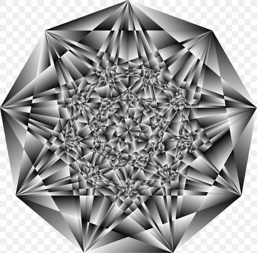 Grayscale Black And White Clip Art, PNG, 2292x2257px, Grayscale, Black And White, Color, Crystallography, Drawing Download Free