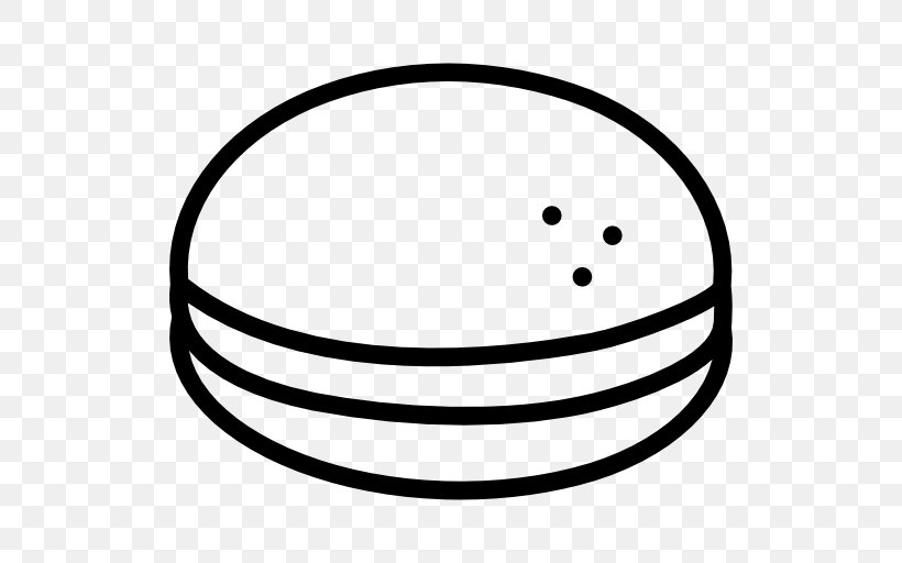 Hamburger Junk Food Fast Food Donuts Bakery, PNG, 512x512px, Hamburger, Area, Bakery, Black And White, Bread Download Free