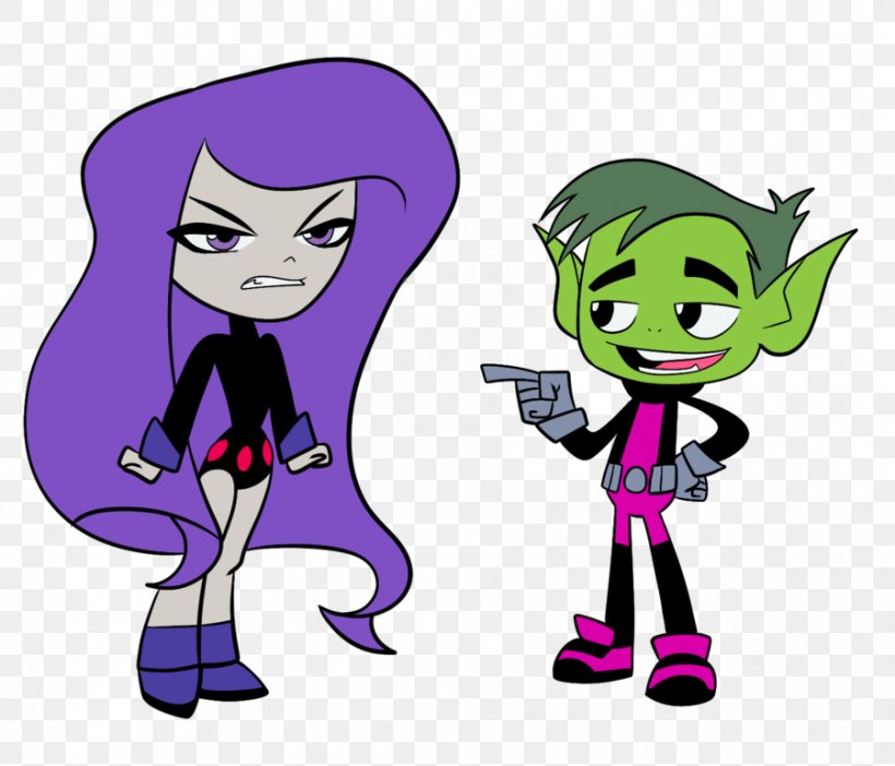 Raven Beast Boy Teen Titans Go! Tiny Titans, PNG, 900x771px, Watercolor, Cartoon, Flower, Frame, Heart Download Free
