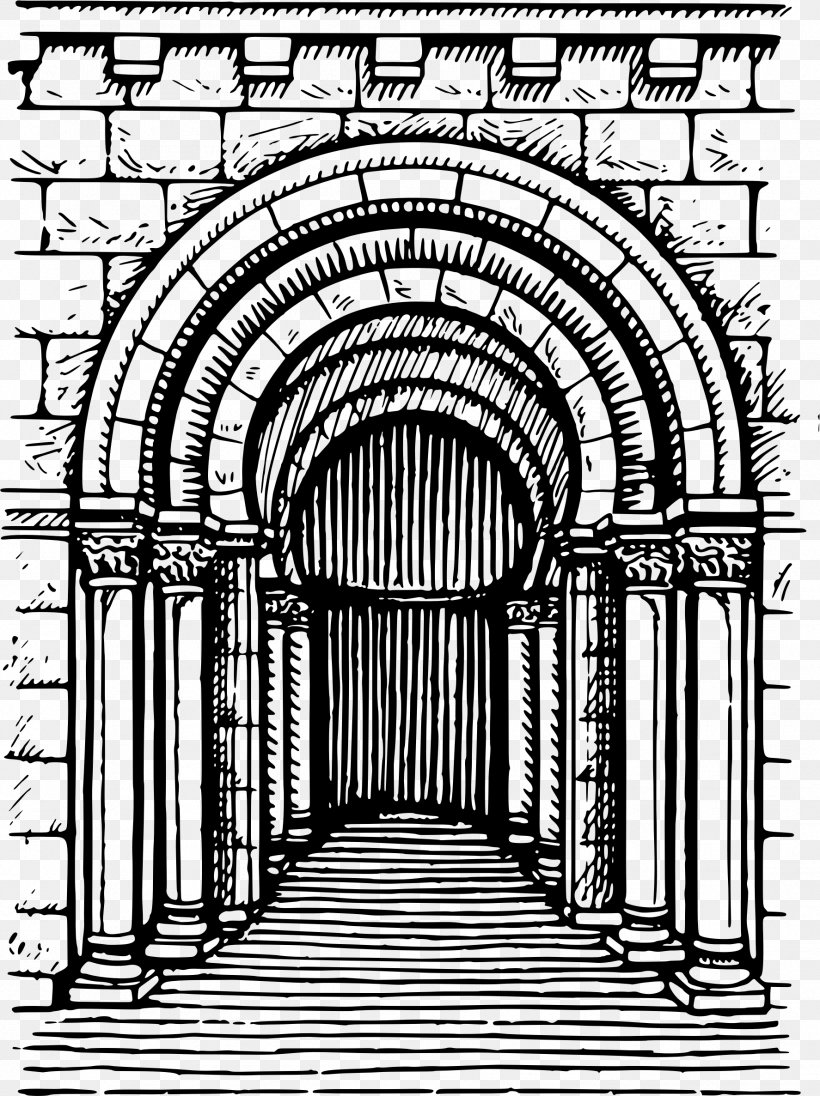 Medieval Architecture Ancient Roman Architecture Romanesque Architecture, PNG, 1774x2373px, Arch, Ancient Roman Architecture, Arcade, Architecture, Black And White Download Free