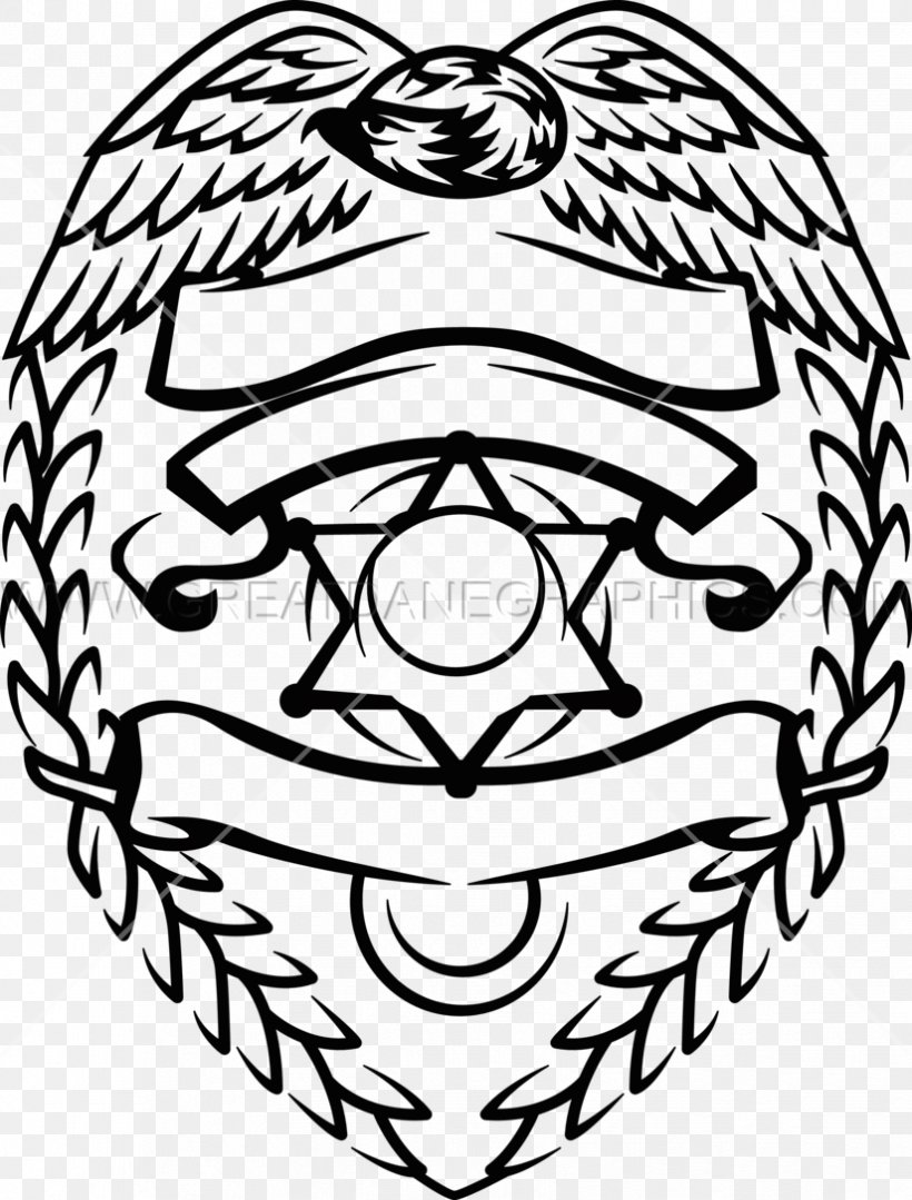Police Badge Headgear Visual Arts Shield, PNG, 825x1086px, Police, Art, Badge, Black And White, Decal Download Free
