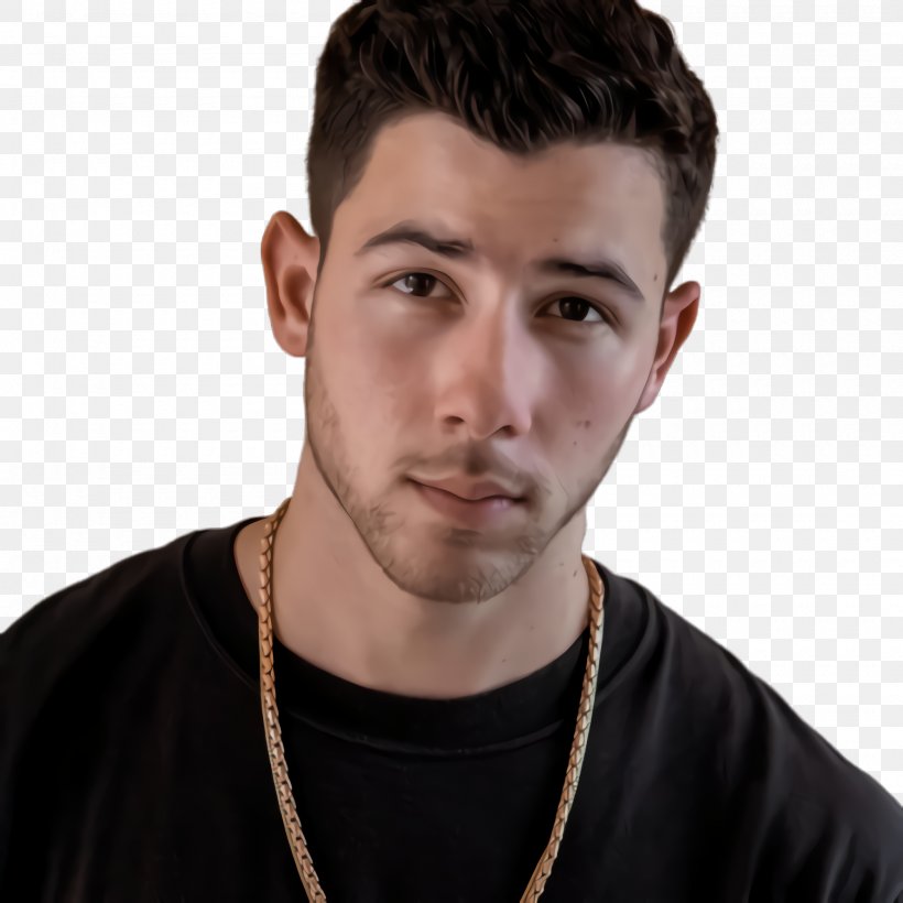 Hair Cartoon, PNG, 2000x2000px, Nick Jonas, Beard, Black Hair, Cheek, Chin Download Free