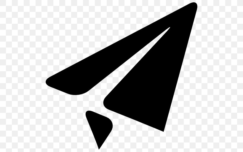 Airplane Paper Plane, PNG, 512x512px, Airplane, Black, Black And White, Cdr, Font Awesome Download Free