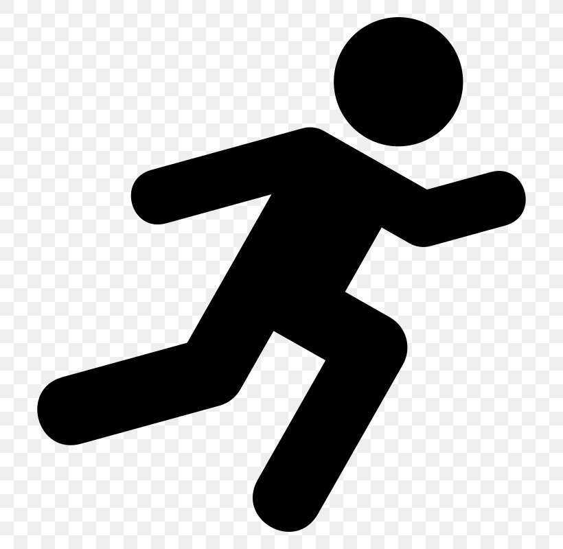 Running Symbol Clip Art, PNG, 800x800px, Running, Black And White, Email, Finger, Hand Download Free