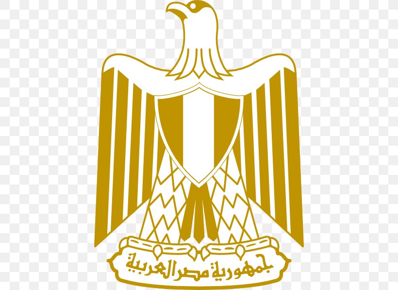 Flag Of Egypt Coat Of Arms Of Egypt United Arab Republic, PNG, 432x597px, Egypt, Area, Artwork, Beak, Black And White Download Free