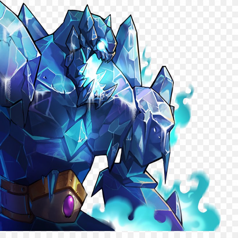 Golem Gems Of War Clash Of Clans Magic Ice, PNG, 1024x1024px, Golem, Art, Blue, Clash Of Clans, Fandom Download Free