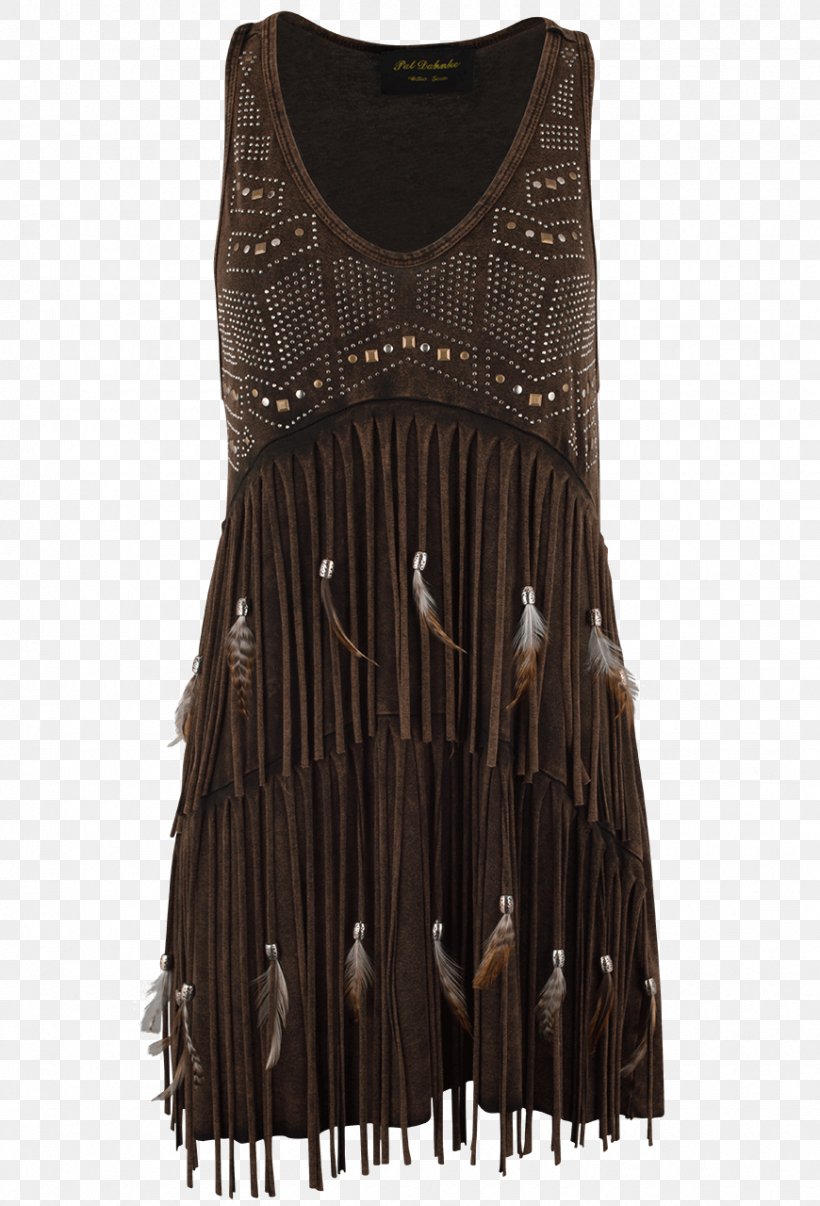 Dress Minnetonka Clothing Fringe Pinto Ranch, PNG, 870x1280px, Dress, Botina, Brown, Clothing, Cocktail Download Free