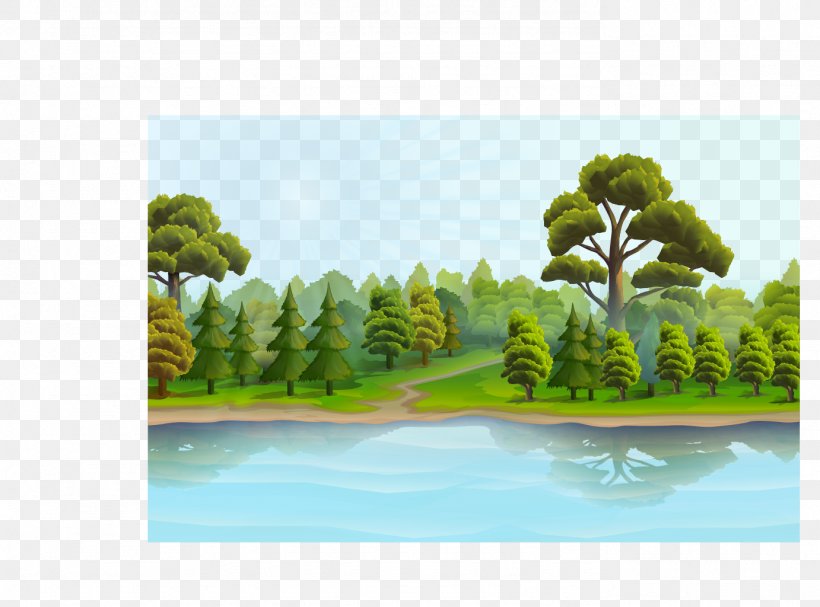 Landscape Euclidean Vector Royalty-free, PNG, 1382x1024px, Landscape, Biome, Ecosystem, Forest, Grass Download Free