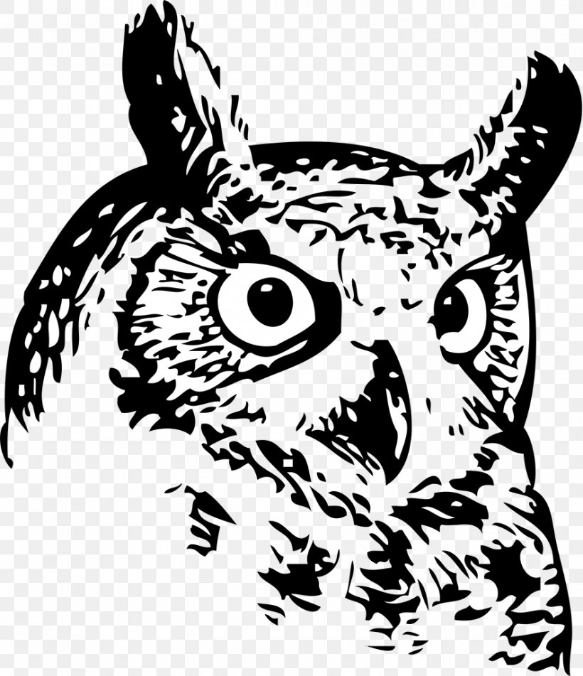 Great Horned Owl Bird Snowy Owl Clip Art, PNG, 886x1028px, Owl, Art, Artwork, Barred Owl, Beak Download Free