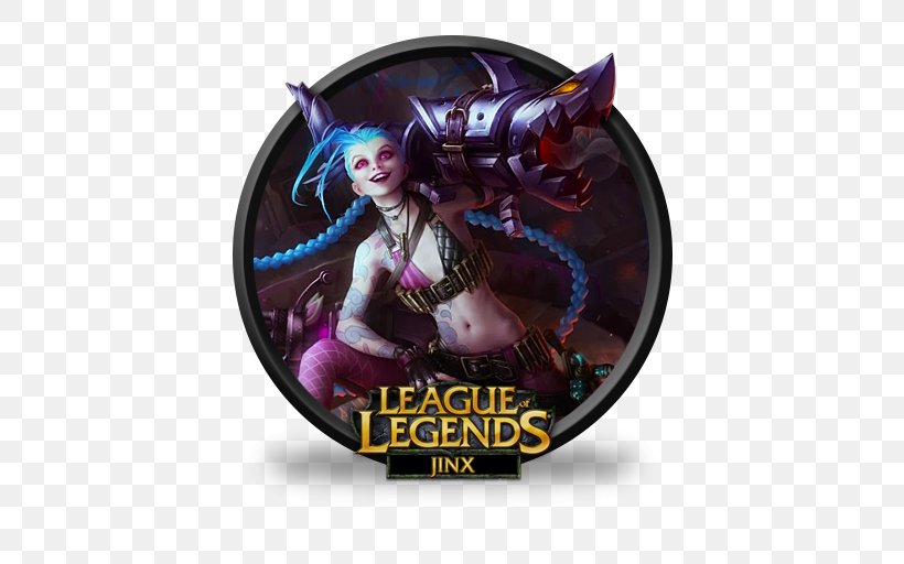League Of Legends Minecraft Jinx Video Game Riot Games, PNG, 512x512px, League Of Legends, Character, Fictional Character, Game, Greg Street Download Free
