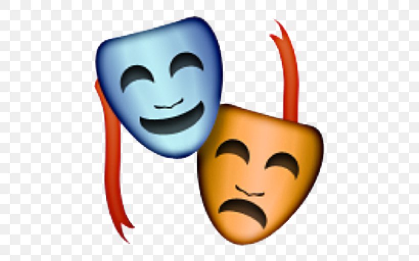 The Emoji Movie Theatre Performing Arts Mask, PNG, 512x512px, Emoji, Cheek, Drama, Emoji Movie, Emojipedia Download Free