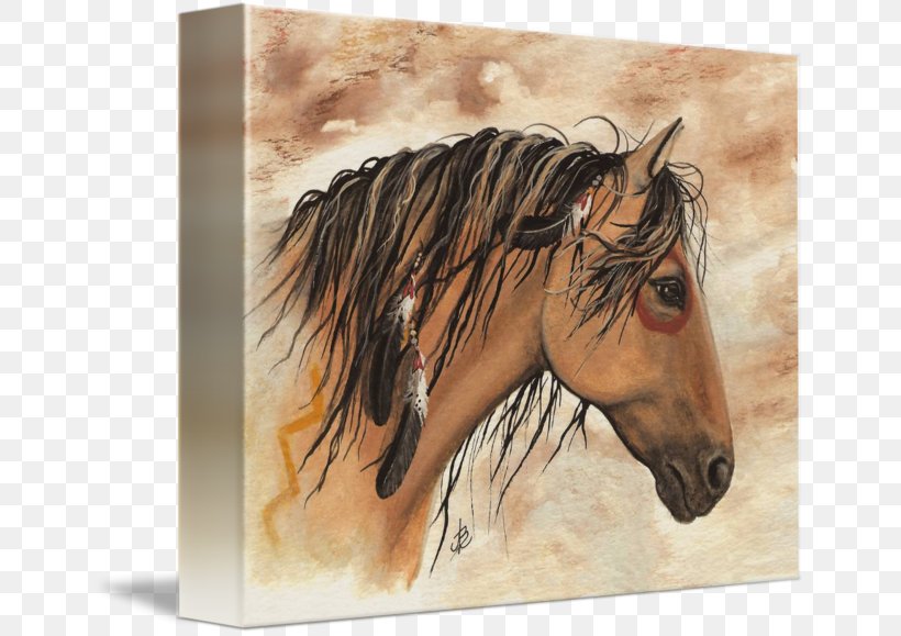 Mustang Mane Bridle Painting Buckskin, PNG, 650x579px, Mustang, Art, Bridle, Buckskin, Drawing Download Free