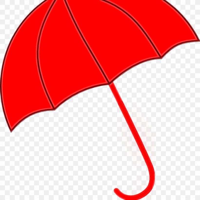 Red Umbrella Clip Art Line Fashion Accessory, PNG, 1024x1024px, Watercolor, Carmine, Fashion Accessory, Paint, Red Download Free