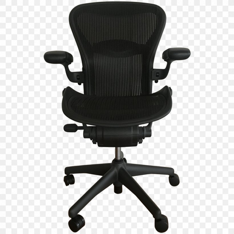 Aeron Chair Herman Miller Office & Desk Chairs Eames Lounge Chair, PNG, 1200x1200px, Aeron Chair, Armrest, Black, Chair, Comfort Download Free