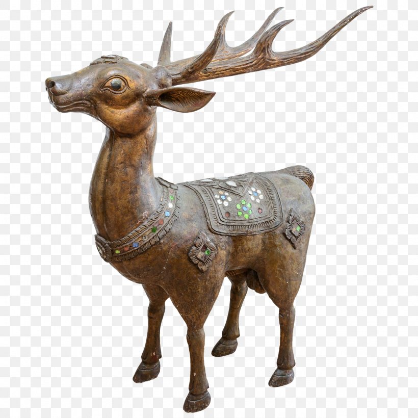 Elk Reindeer Statue, PNG, 1280x1280px, Elk, Antler, Bronze, Bronze Sculpture, Deer Download Free