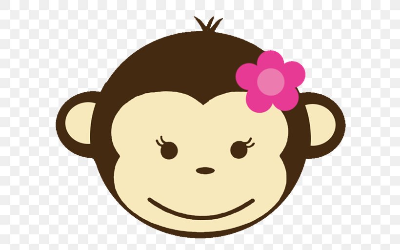 Monkey Baby Jungle Animals Clip Art, PNG, 600x512px, Watercolor, Cartoon, Flower, Frame, Heart Download Free