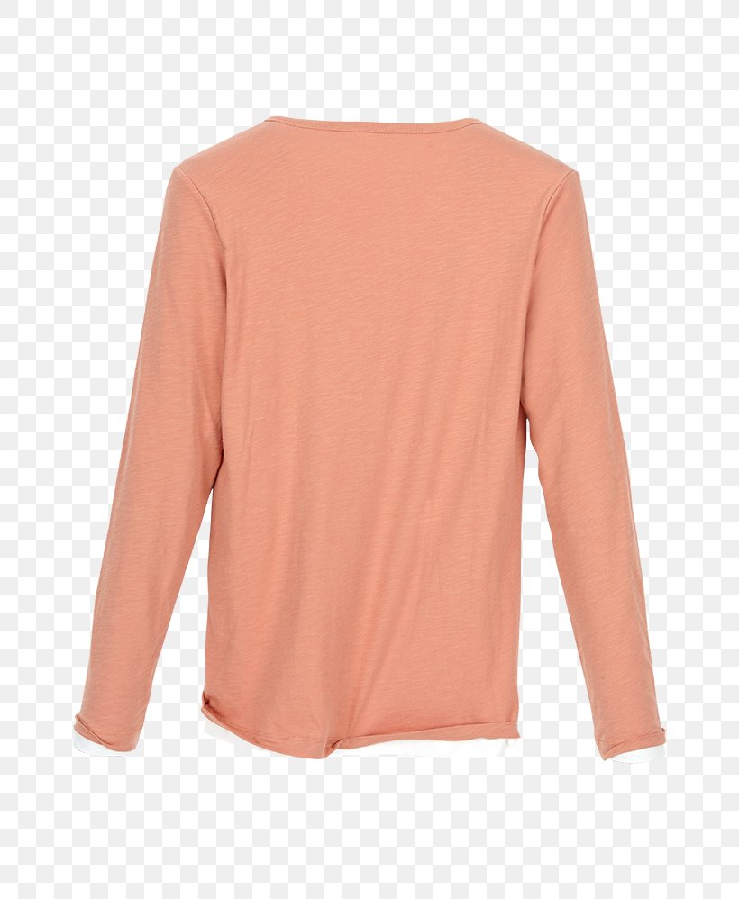 Sleeve Shoulder Peach, PNG, 748x998px, Sleeve, Long Sleeved T Shirt, Neck, Outerwear, Peach Download Free