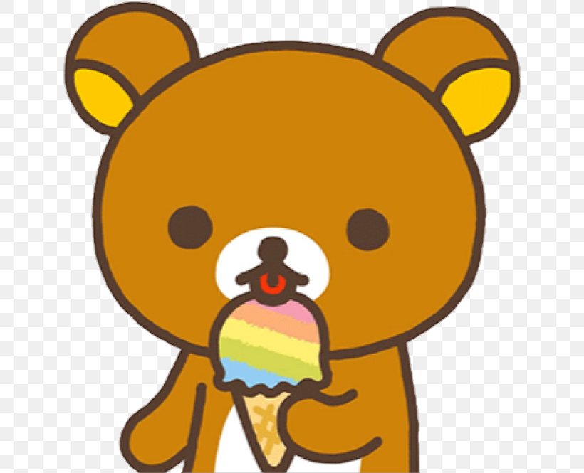 Rilakkuma Bear Kavaii Sticker Clip Art, PNG, 646x665px, Watercolor, Cartoon, Flower, Frame, Heart Download Free