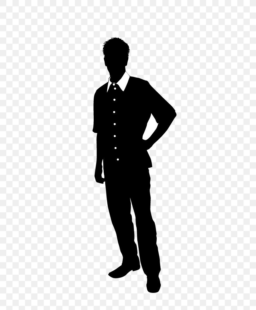 Silhouette, PNG, 448x993px, Silhouette, Black And White, Business, Businessperson, Cdr Download Free