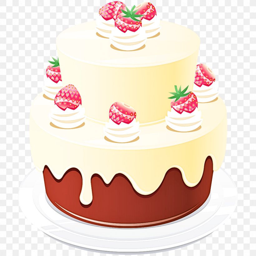 Strawberry, PNG, 1024x1024px, Cake, Baked Goods, Cake Decorating, Cream, Dessert Download Free