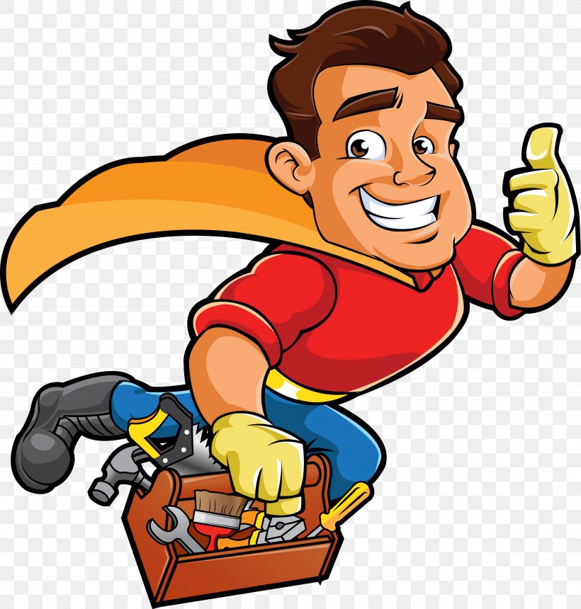 Royalty-free Handyman Superhero, PNG, 5929x6224px, Royaltyfree, Art, Artwork, Cartoon, Fiction Download Free