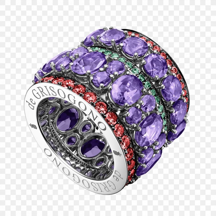Amethyst De Grisogono Ring Jewellery Color, PNG, 3000x3000px, Amethyst, Agate, Amber, Bead, Brown Diamonds Download Free