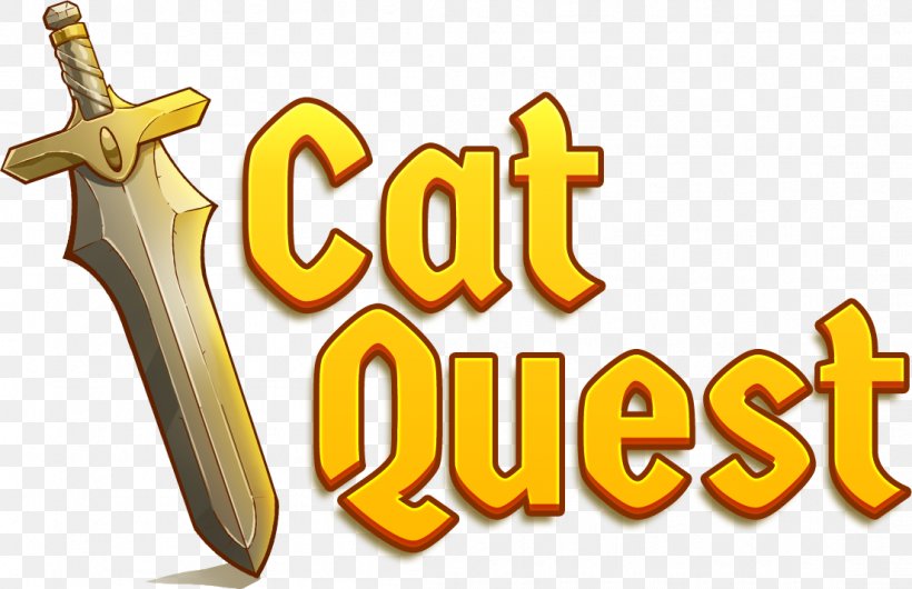 Cat Quest Logo The Gentlebros Adventure Game, PNG, 1104x714px, Cat Quest, Adventure Game, Banana, Banana Family, Brand Download Free
