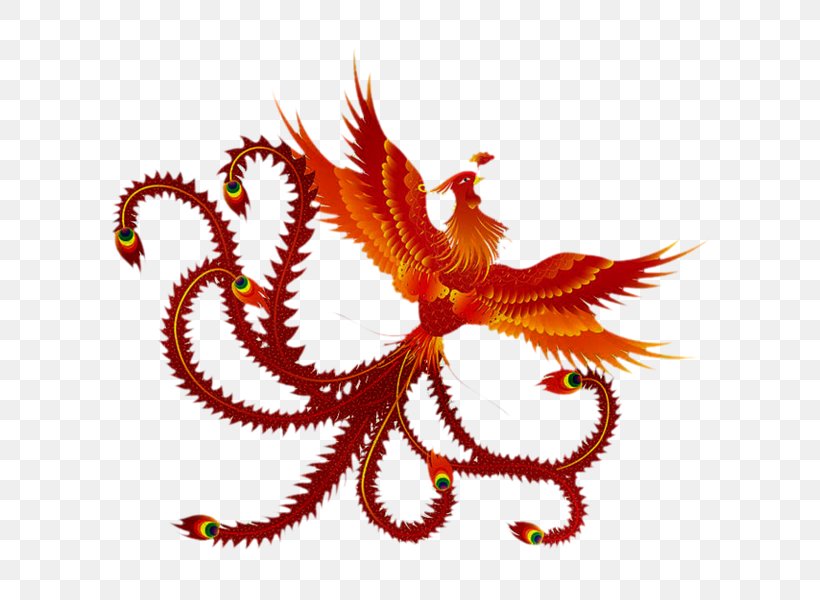 China Phoenix Fenghuang Chinese Dragon Symbol, PNG, 600x600px, China, Art, Chinese Art, Chinese Dragon, Chinese Mythology Download Free