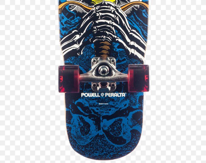 Powell Peralta Skateboarding Longboard Penny Board, PNG, 500x650px, Powell Peralta, Electric Blue, George Powell, Jim Thiebaud, Longboard Download Free
