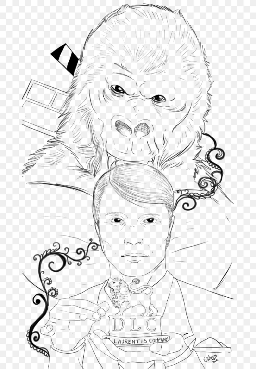 Hannibal Lecter Will Graham Drawing Comics Artist Sketch, PNG, 677x1179px, Watercolor, Cartoon, Flower, Frame, Heart Download Free