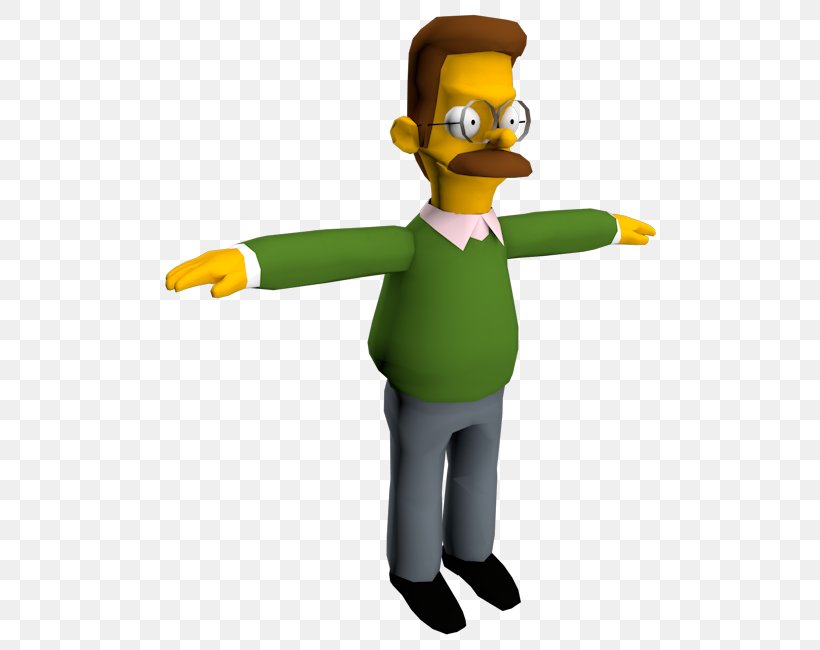 Ned Flanders Homer Simpson Marge Simpson The Simpsons: Road Rage Mr. Burns, PNG, 750x650px, Ned Flanders, Bart Simpson, Character, Fictional Character, Figurine Download Free