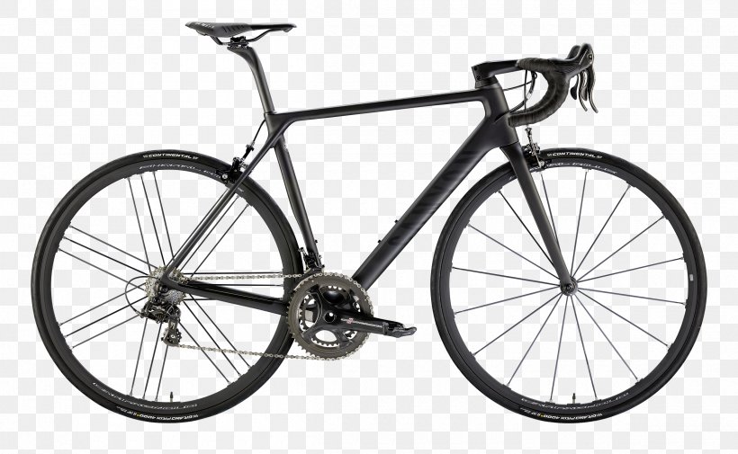 Racing Bicycle Canyon Endurace CF SL Disc 8.0 Electronic Gear-shifting System Trek Domane, PNG, 2400x1480px, Bicycle, Bicycle Accessory, Bicycle Drivetrain Part, Bicycle Fork, Bicycle Frame Download Free
