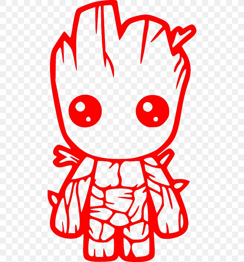 Baby Groot Decal Bumper Sticker, PNG, 500x882px, Watercolor, Cartoon, Flower, Frame, Heart Download Free